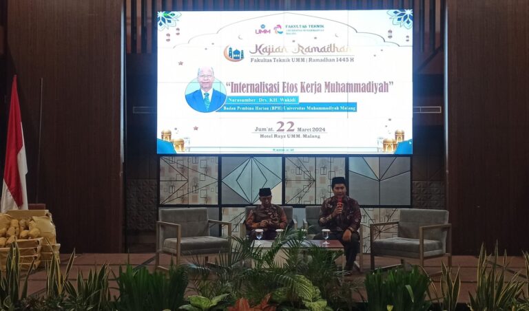 Kajian Ramadhan Fakultas Teknik UMM Bahas Internalisasi Etos Kerja Muhammadiyah