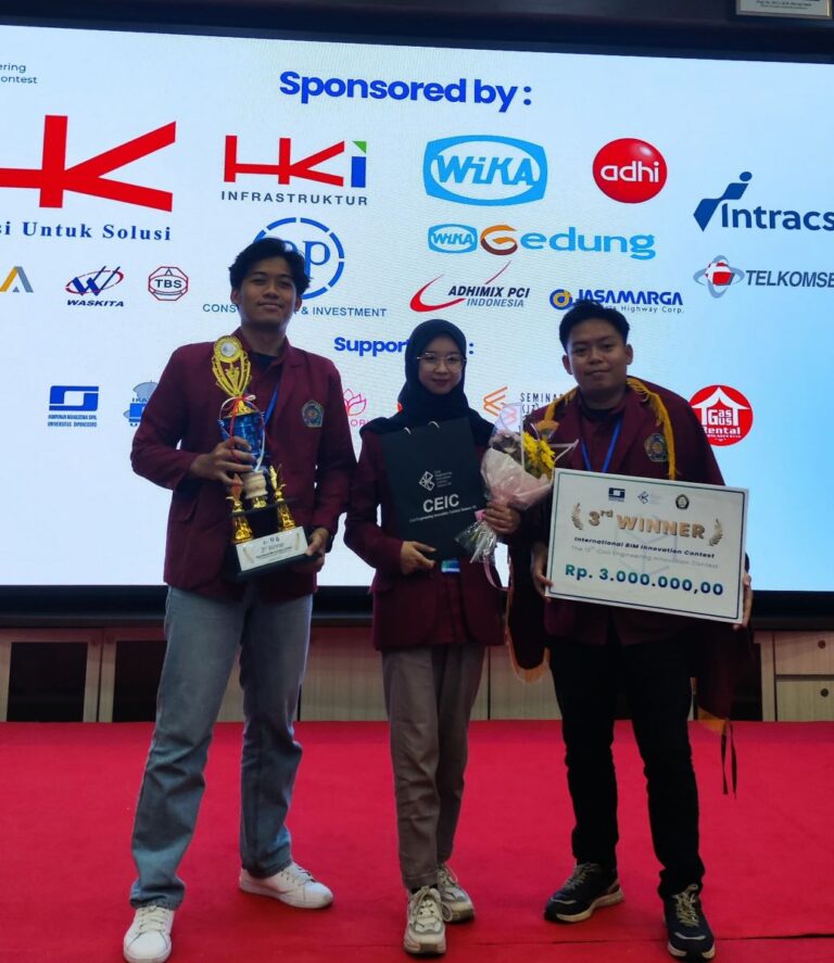 LSO Surya Team Fakultas Teknik UMM Malang Raih Juara 3 International BIM Innovation Contest CEIC XII 2024