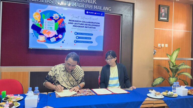 Penandatanganan Letter of Intent antara Faculty of Computing UTM dan Fakultas Teknik UMM: Memperkuat Kolaborasi Penelitian