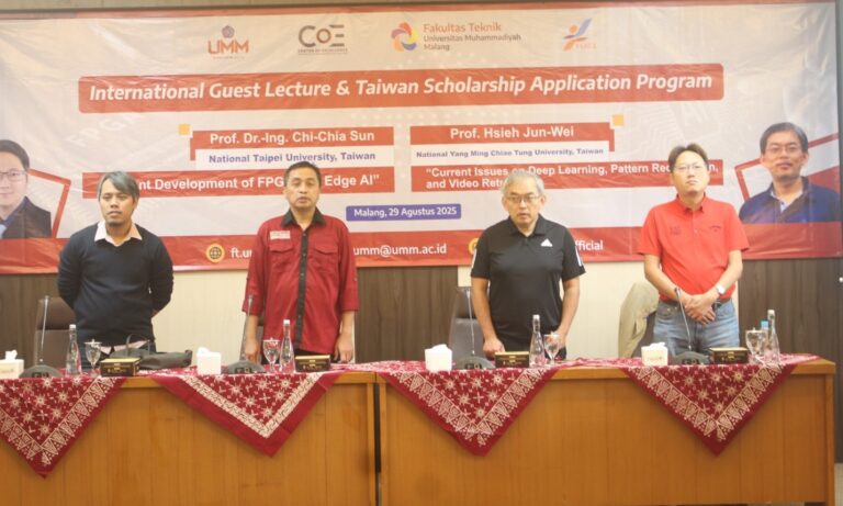 Fakultas Teknik UMM Gelar International Guest Lecture & Taiwan Scholarship Application Program