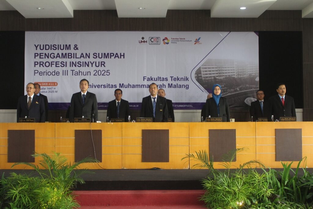 Yudisium dan Pengambilan Sumpah Profesi Insinyur Periode III Tahun 2025