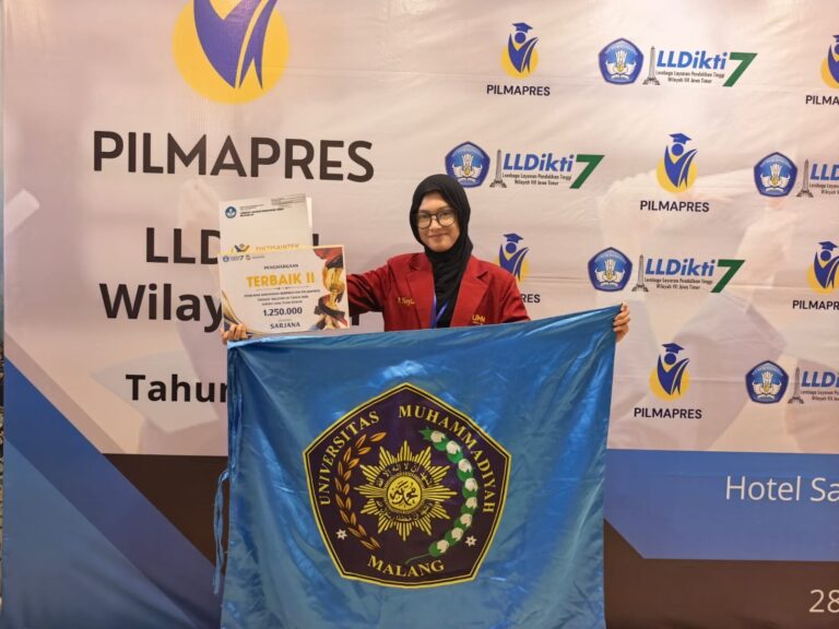 Mahasiswi Fakultas Teknik UMM Raih Juara 2 Pemilihan Mahasiswa Berprestasi LLDIKTI Wilayah VII Jawa Timur 2026